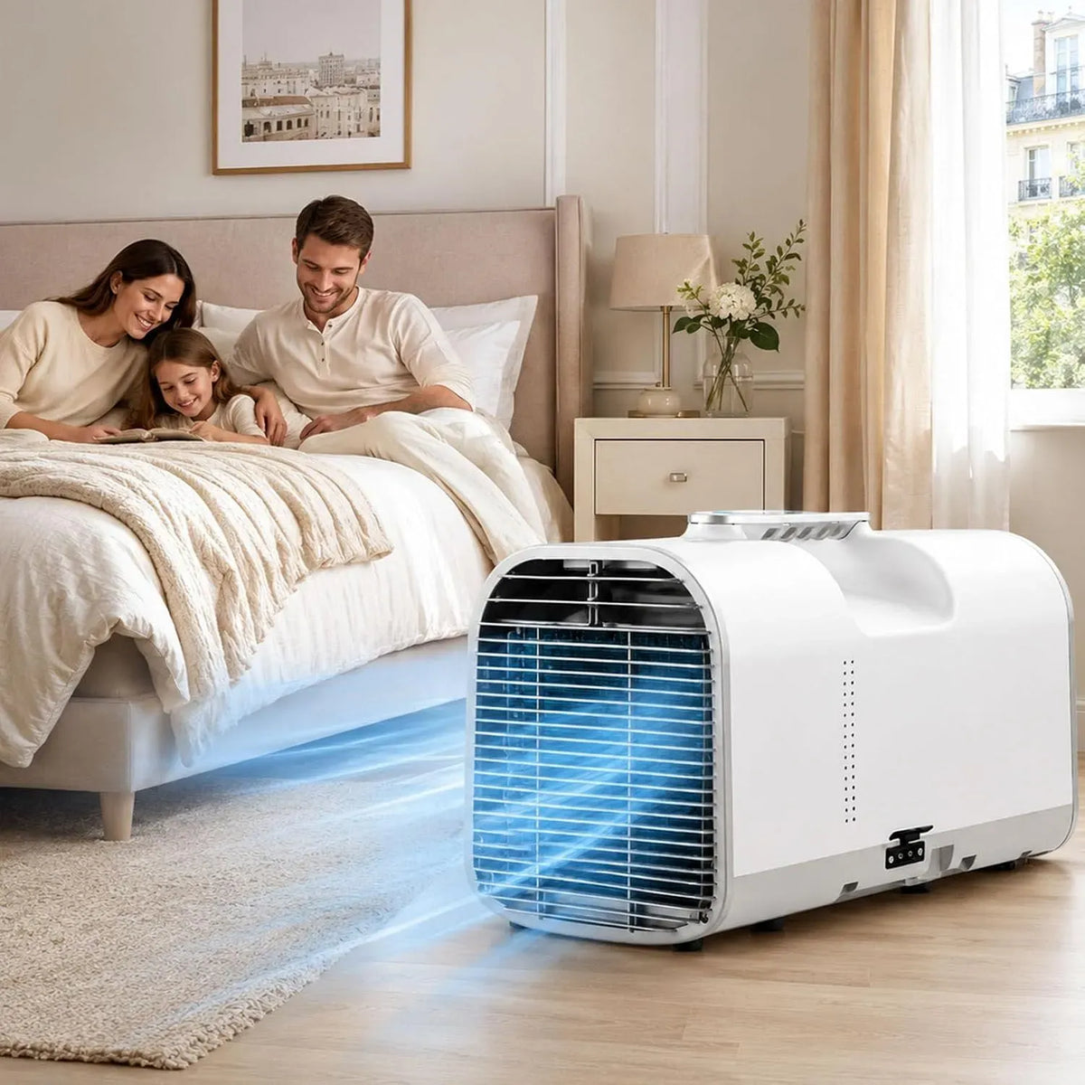 Condizionatore, portatile, professionale, climatizzatore, Condizionatore d'aria da campeggio 4 in 1