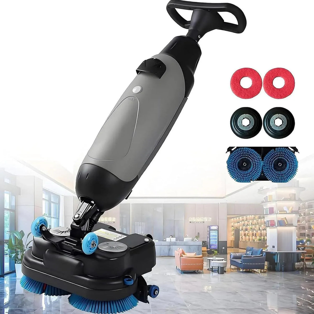 Lavasciuga, 8,5 L, lavatrice/asciugatrice, portatile, professionale, grigio, Pulizia Profonda a 360 Giri/min