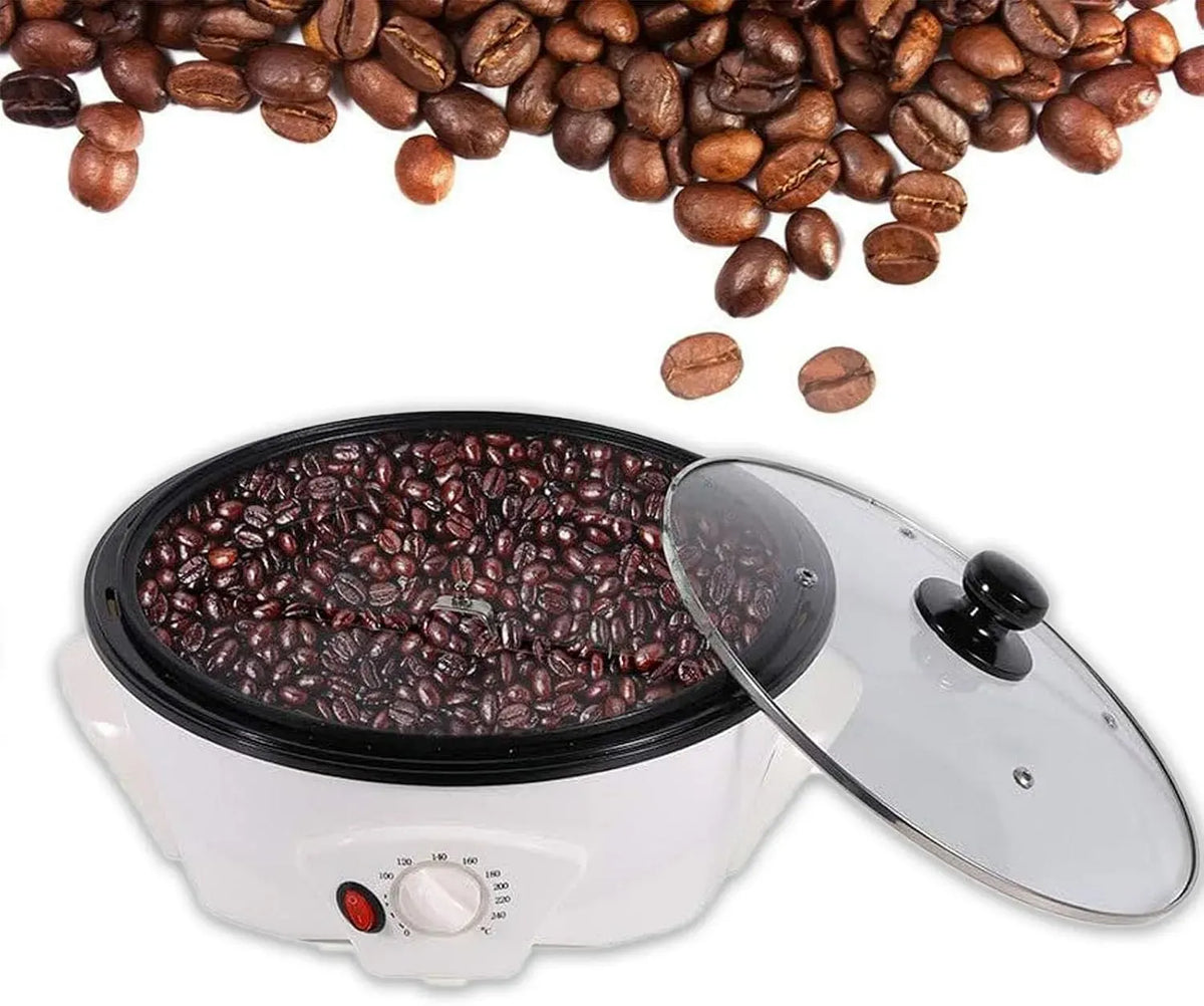 Arachidi di Soia, Torrefazione Elettrica per Chicchi di caffè 1200w, Tostatrice per caffè, 4 Fori di Ventilazione/Rivestimento Antiaderente, 0-240 ℃