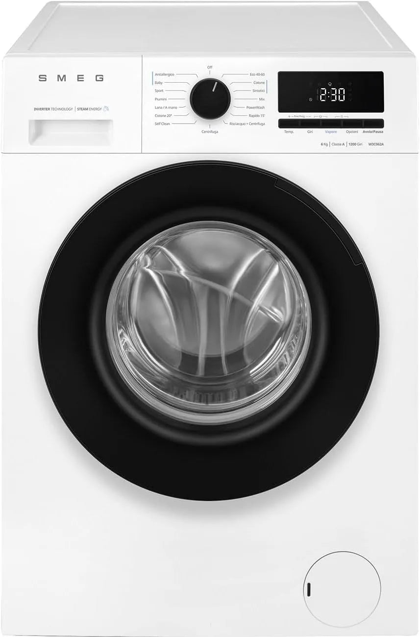 Lavatrice W3C062A, 6 kg, classe energetica E, libera installazione, Inverter, stretto