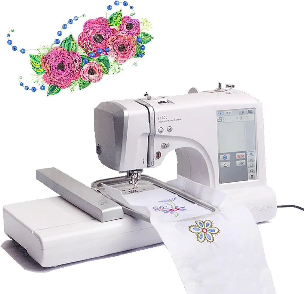 Accessorio per elettrodomestico, ricambio e accessorio, Macchina da cucire e ricamare con kit di accessori