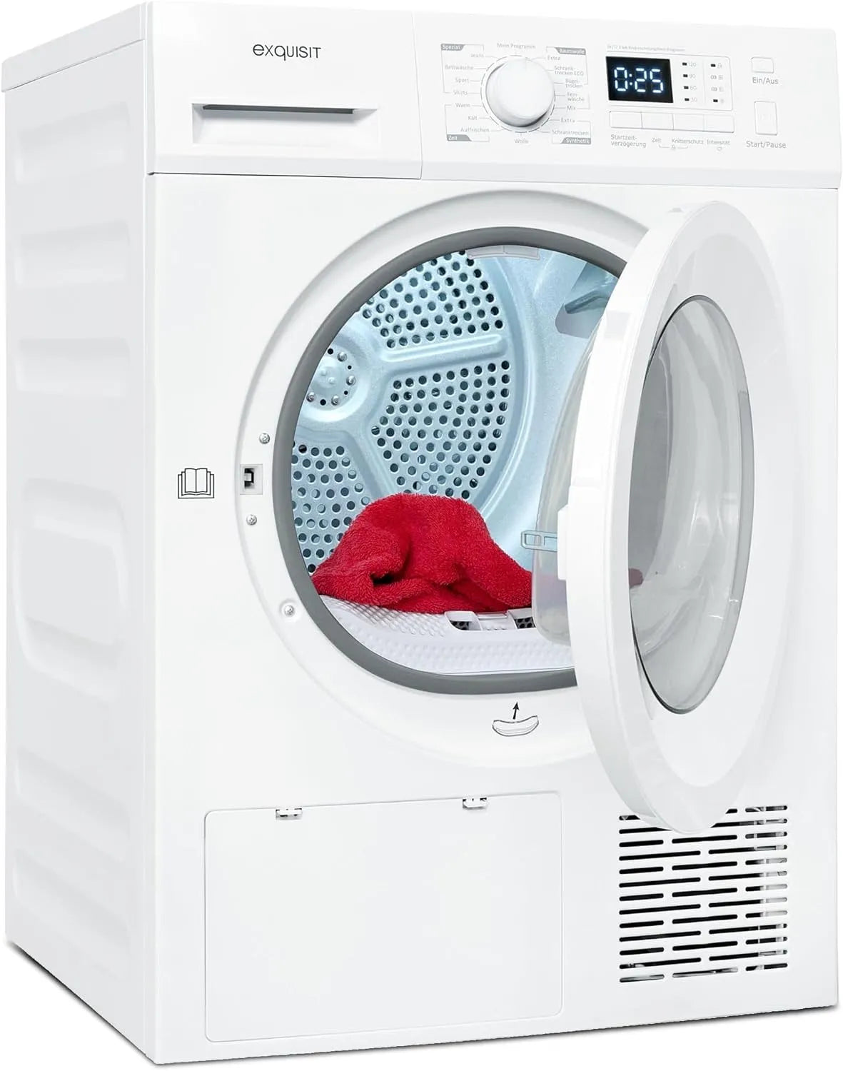 Exquisit TWP803-030 Asciugatrice, 16 programmi, 8 kg, bianco