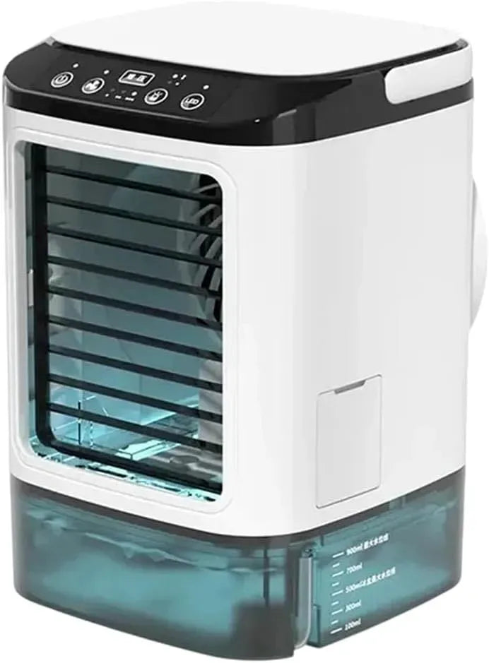 Design Compatto, Raffrescatore d'Aria Portatile con Telecomando, per raffrescatore evaporativo a Basso consumo energetico per Uso Domestico, Interno