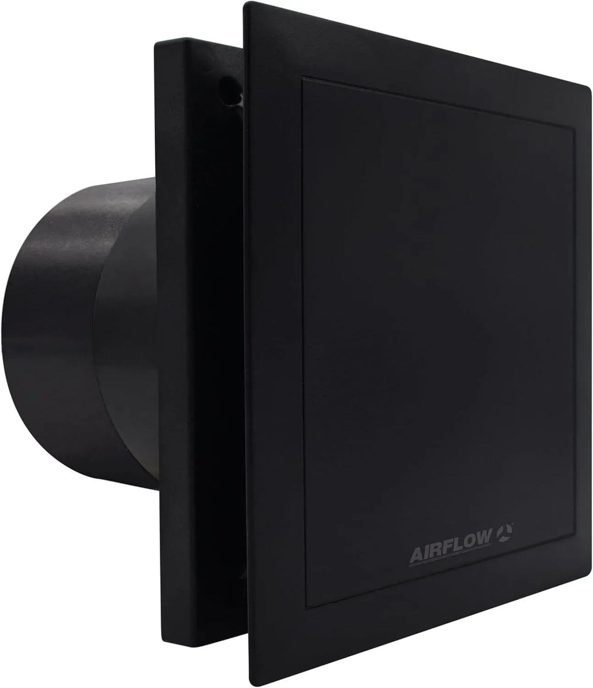 Ventilatore, Airflow QT100T, nero, 25 l/s, ventola per circolazione dell'aria, Nero Ventilatore Estrattore Bagno