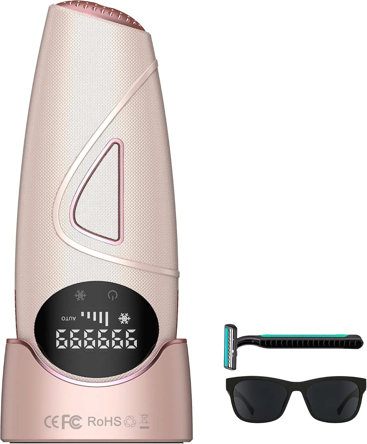IPL 2 Dispositivo, epilazione laser indolore, dispositivi di epilazione IPL a 5 intensità e laser in 1