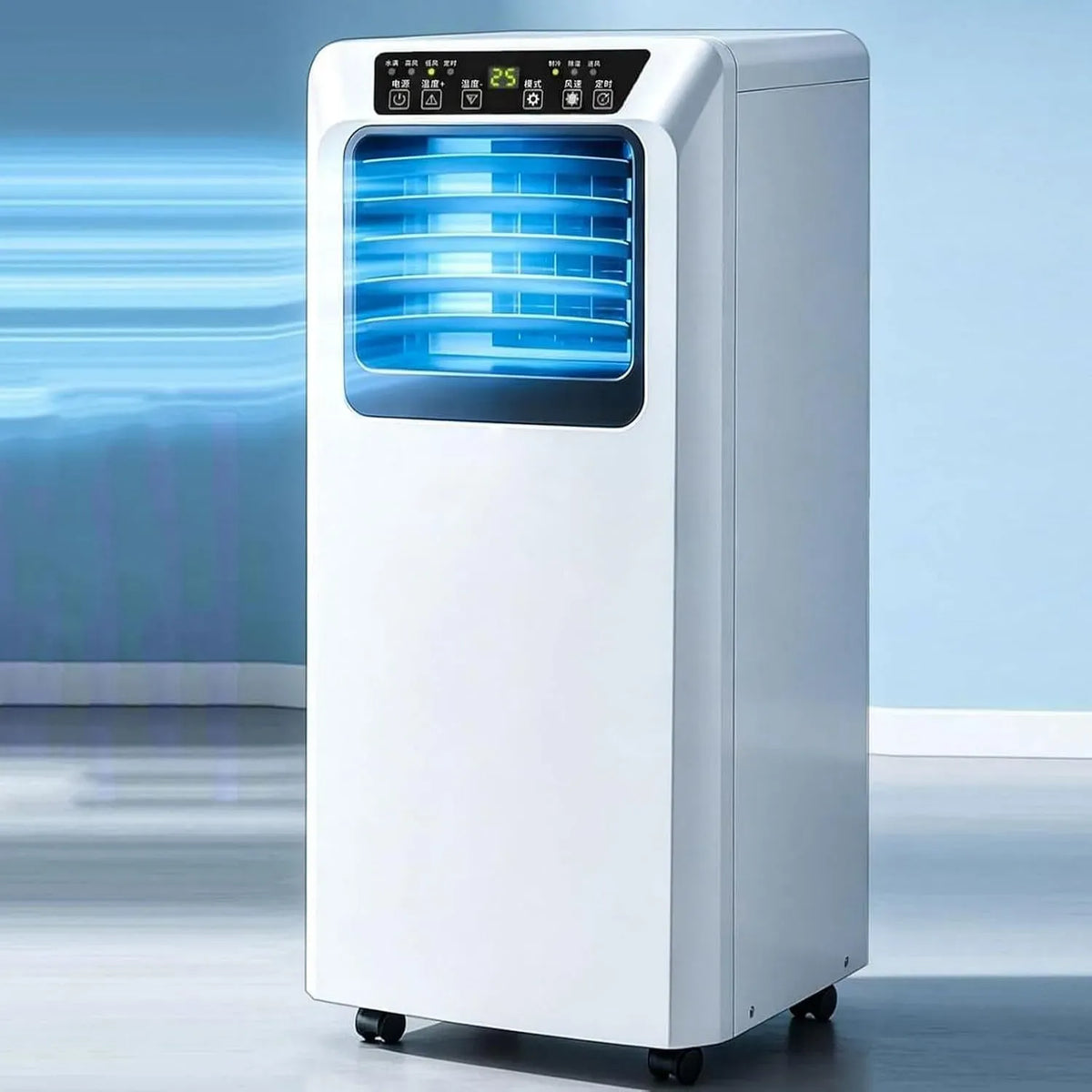 Condizionatore 9000btu, portatile, ruote di trasporto, timer, raffredda Ambienti Fino a 25 m²