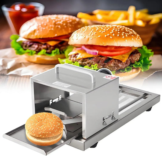 Affettatrice, affettatrice per alimenti, professionale, acciaio inox, per hamburger e bagel