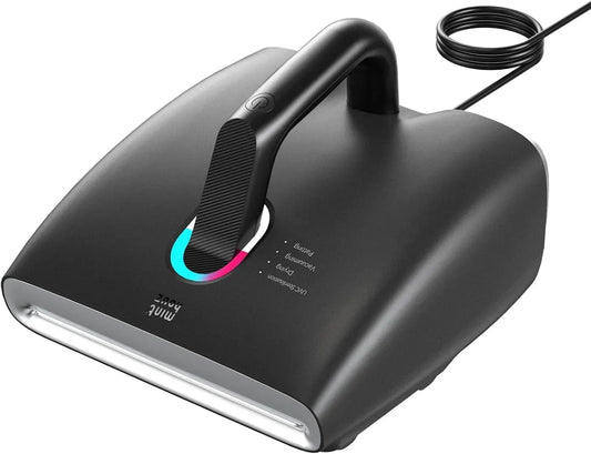 Aspirapolvere, Minthouz Aspiratore per materassi con luce UV e vibrazione, indicatore LED
