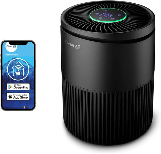 Ventilatore, 10 dB, Clean CA-503, Intelligent HEPA UV-LED Ionizzatore, Adatto per ambienti fino a: 30 m²/75, 140 m³ aria senza particelle
