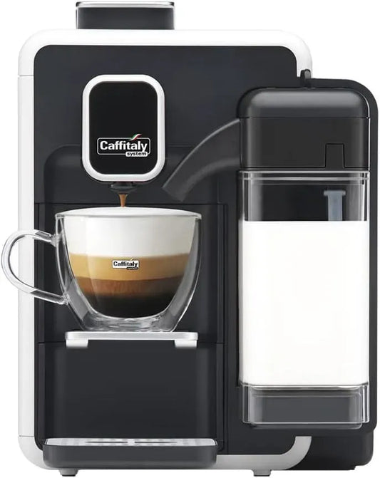 Montalatte S22 42kWa, cappuccinatore, bianco, macchina da caffè elettrica, Caffitaly System