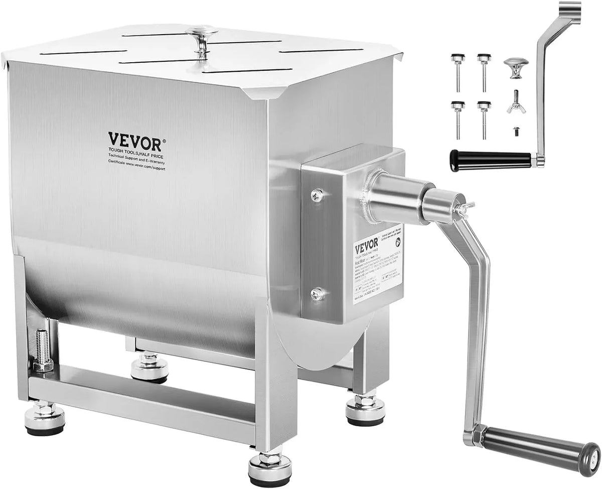 VEVOR Frullatore, 568 x 330 x 450 mm, acciaio inox, Miscelazione Massima Carne 13,6 kg