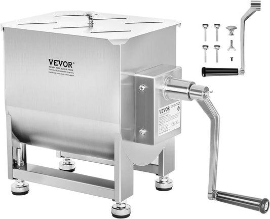 VEVOR Frullatore, 568 x 330 x 450 mm, acciaio inox, Miscelazione Massima Carne 13,6 kg