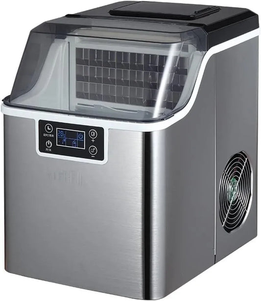 Tavolo, Automatici, Macchina for Ghiaccio da Tavolo Cubetti di Ghiaccio Quadrati autopulenti Automatici dotato di Cucchiaio for Ghiaccio