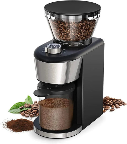 Macinacaffè regolabile, caffè americano ed espresso, per macinacaffè per uso domestico, macinacaffè automatico con 35 impostazioni di macinatura