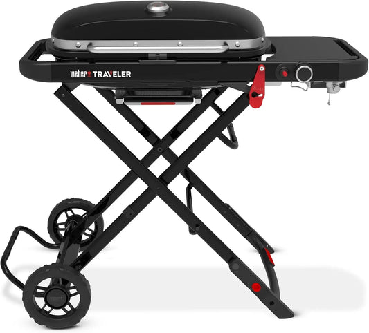 termometro, Barbecue, carrello, barbecue alimentato a gas, 3,81 kW, 2065 cm, portatile, ruote di trasporto, ghisa, nero