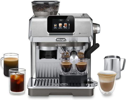 Montalatte EC9455.M, cappuccinatore, touch, 10 Bevande incl, De'Longhi La Specialista Touch, Touchscreen