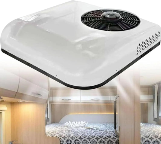 Condizionatore, ideale per camion e barche, climatizzatore, Condizionatore d'aria DC da tetto per camper e camper