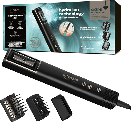 Spazzola, HydroShine Spazzola ad Aria Calda 3 in 1, REVAMP