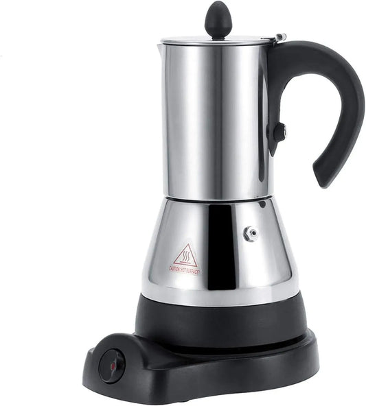 UE 220V Caffettiera elettrica, 300ml, 220 V, 300 ml, acciaio inox