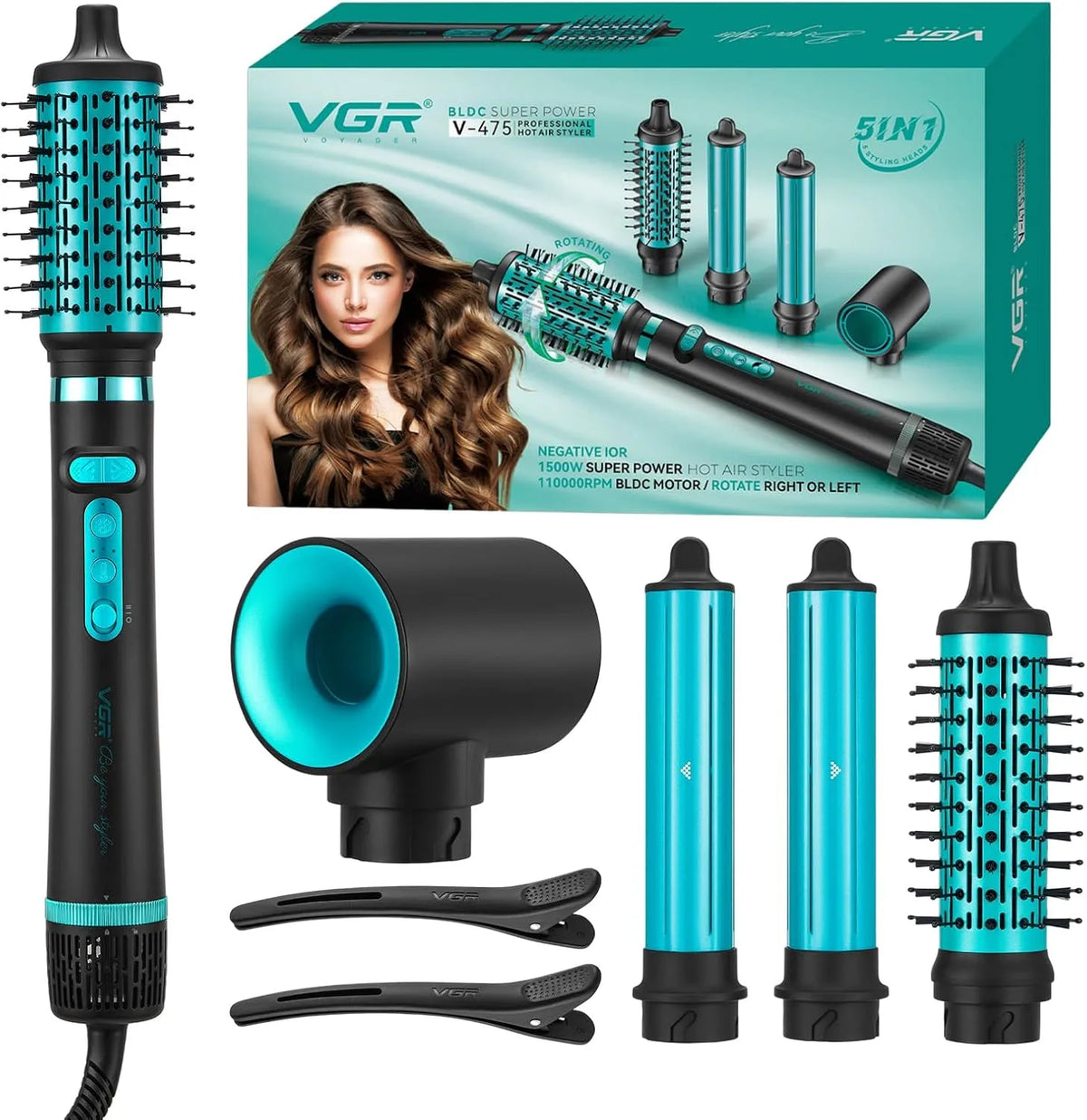 VGR 475 Spazzola, Motore, 1500 W, verde, Automatica