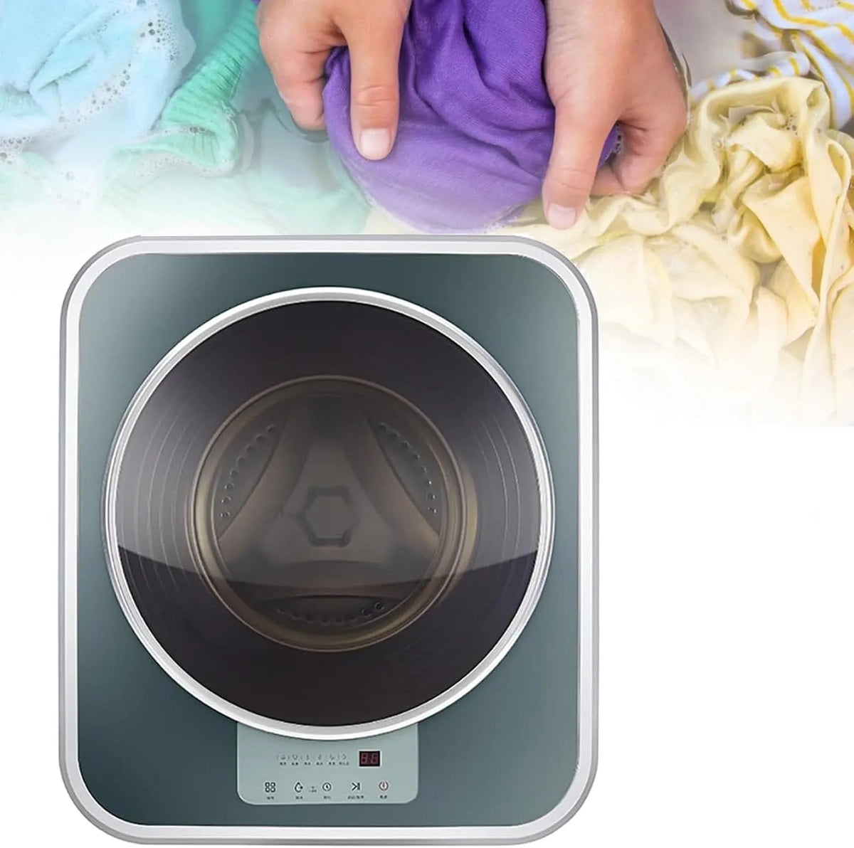 Lavatrice, 3 kg, lavabiancheria, Mini Lavatrice e Centrifuga Automatica da 3 kg