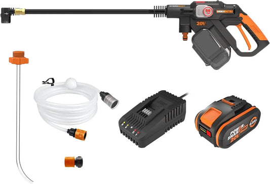 Idropulitrice, 20 V, WORX WG633E, 56 Bar max, pulitrice ad alta pressione, Hydroshot idropulitrice a batteria 20V