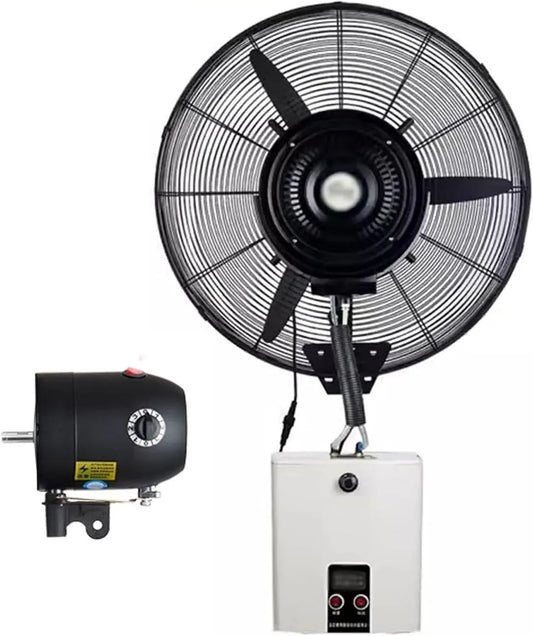 Ventilatore, industriale, 3 velocità, oscillazione, ampio serbatoio, oscillazione a 90° per spazi commerci
