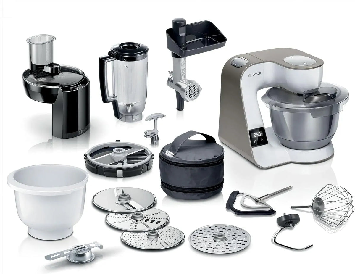 Bosch serie 4 MUM5XL74 Robot da cucina, 1000 W, acciaio inox, 3 fette