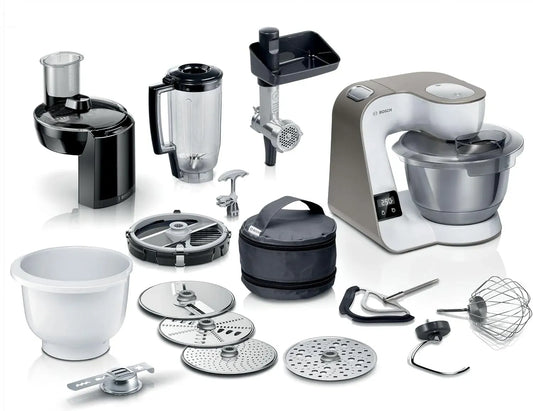 Bosch serie 4 MUM5XL74 Robot da cucina, 1000 W, acciaio inox, 3 fette