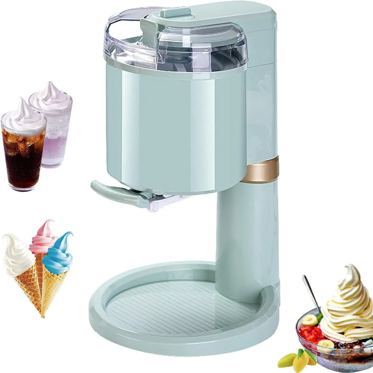 Macchina per Gelato, macchina per gelato e sorbetto, per Gelato Soft Alla Frutta Fai Da Te Completamente Auto