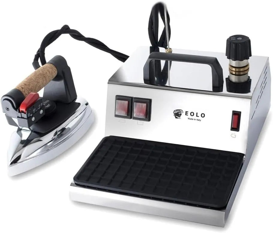 GV01 Ferro da Stiro a Caldaia Inox V4 Professionale con Paravapore Caldaia in Rame a Risparmio Energetico A++ Resistenza Esterna Anticalcare Corazza