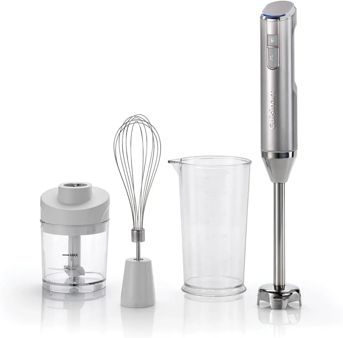 Lavastoviglie, CUISINART RHB100E, USB, acciaio inox, Mini tritatutto da 250ml, Mixer a immersione Cordless in acciaio, Caraffa senza BPA