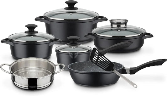 10pcs Batterie, alluminio, Aluminium Forgé Massif GOURMET GRANIT