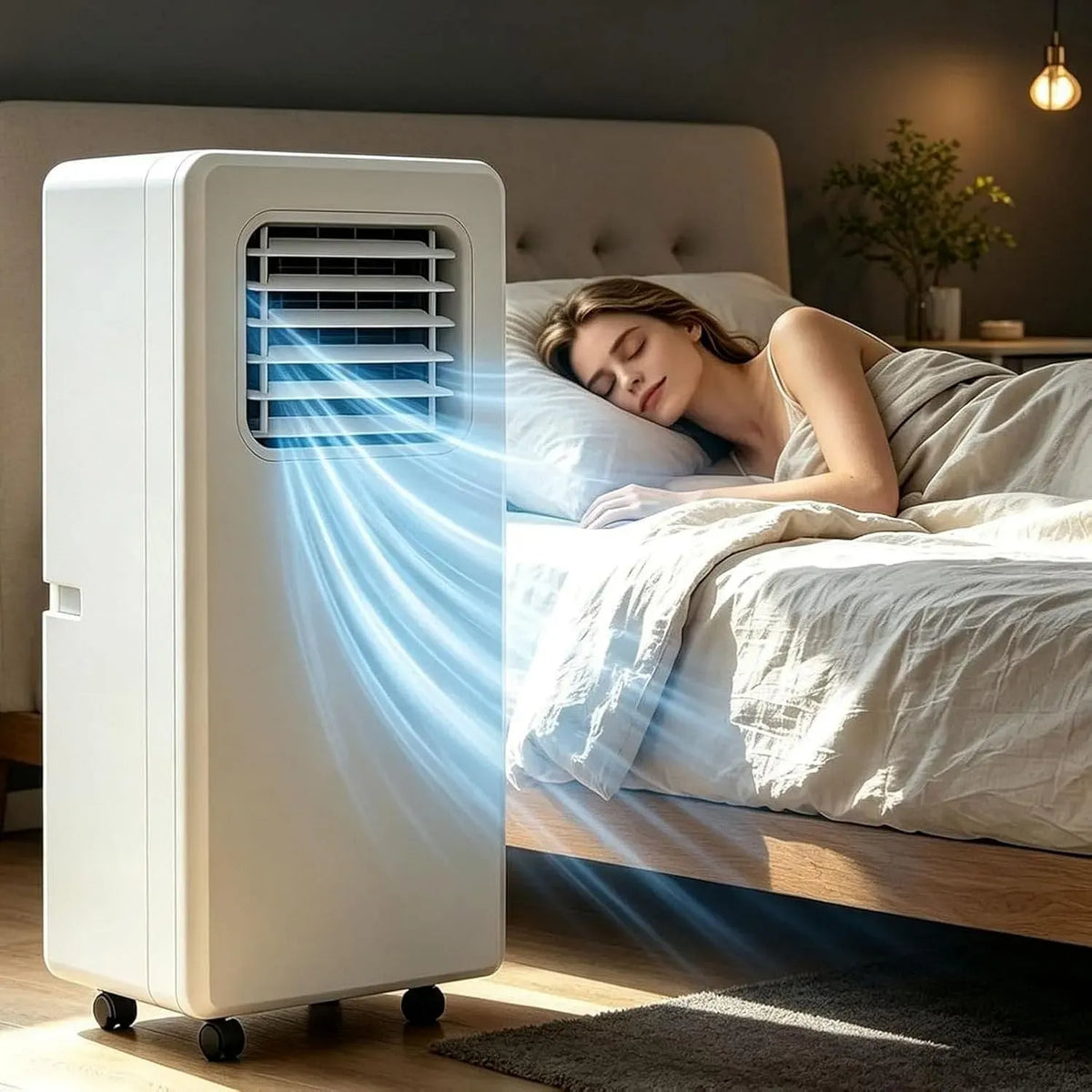 Condizionatore 12000btu, autonomo, Potente unità climatizzatrice 12, 000 BTU per Fornire Un Fresco immediato, 000/18