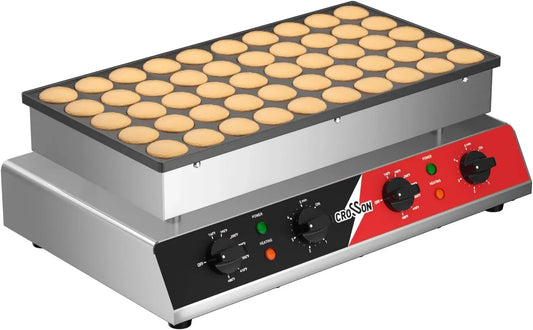 Macchina per Pancake, Macchina per Mini, macchina per mini pancake, 1700 W, 43 mm, professionale, rivestimento antiaderente, CROSSON