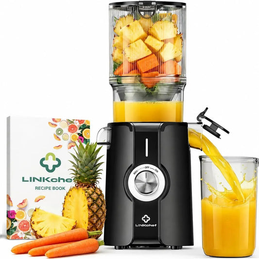 estrattore di succo e spremiagrumi, juicer, 1.2 L, 200 W, 115 mm, per Frutta e Verdura Intere