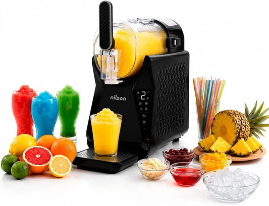 NGM1300D Cream Maker, 10 Livelli, grigio, per Granite Bevande Fredde e Gelati a Casa