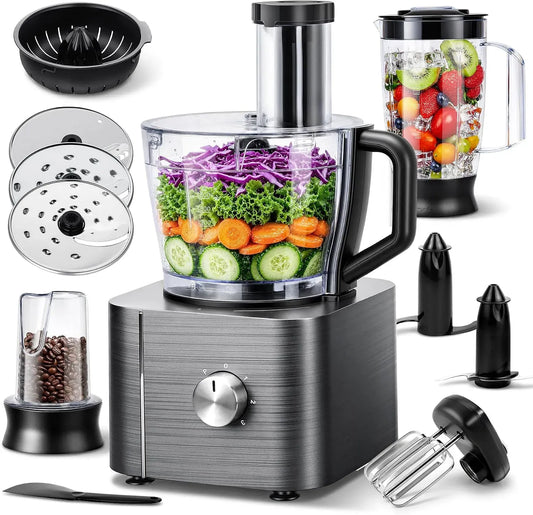 Robot da cucina, 3.2 L, 1100 W, 11 in 1 Food Processor, Capacità 3