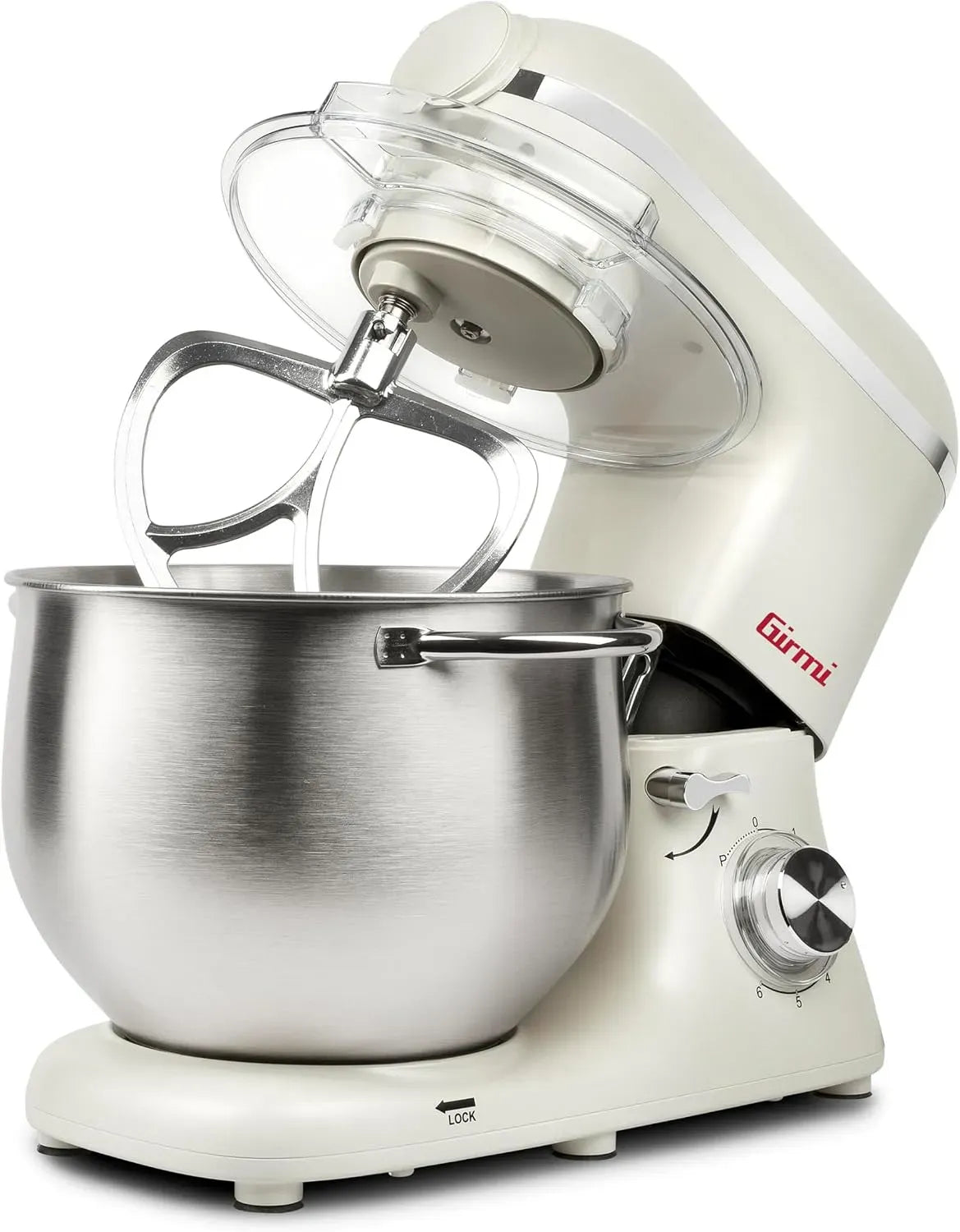 Accessorio per elettrodomestico, 8 L, 2200 W, Girmi IM50, acciaio inox, Contenitore inox con maniglia, 6 Velocità