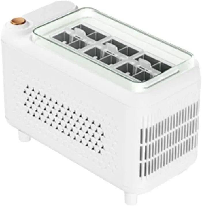 Macchina per il ghiaccio, 12 V, portatile, bianco, plastica, per il ghiaccio portatile da 12 V