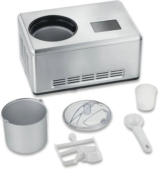 Severin EZ 7406 2in1, Gelatiera 2in1 Autorefrigerante 2L con Funzione Yogurt