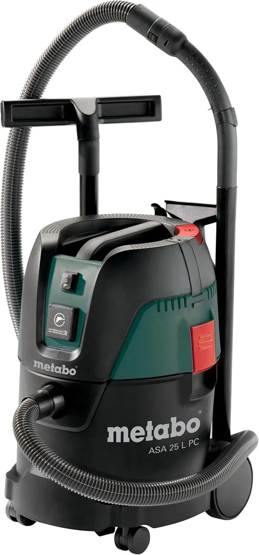 ASA 25 metabo L PC 25L 1250W Nero, Verde, 25 L, 1250 W