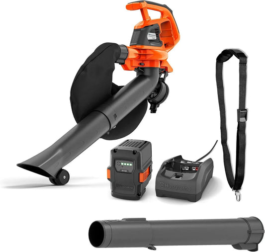120iBV batteria, Husqvarna Soffiatore e aspiratore a batteria con batteria/caricabatterie