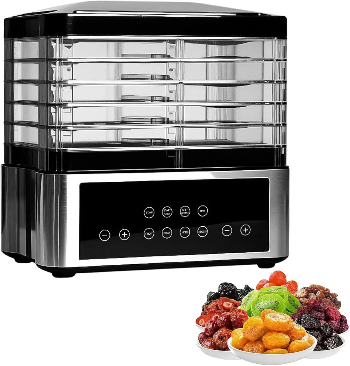 Asciugatrice, timer, professionale, acciaio inox, timer regolabile e temperatura