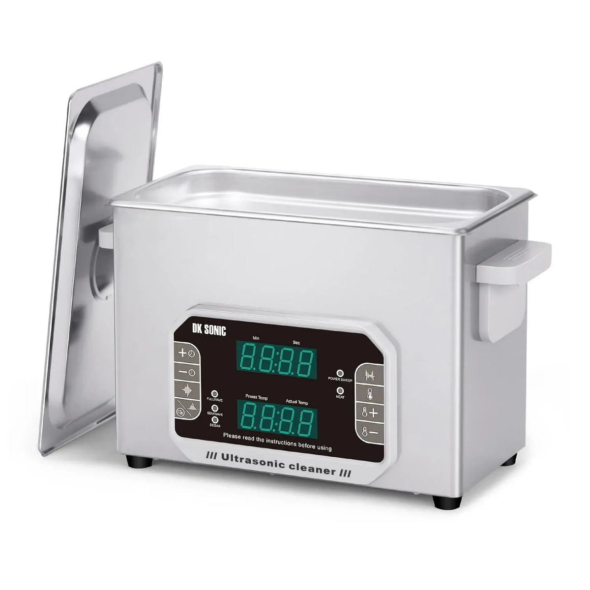 SONIC 4L vasca per pulizia a ultrasuoni, Pulitore, 4 L, 120 W, touch, timer, funzione riscaldante, per Occhiali