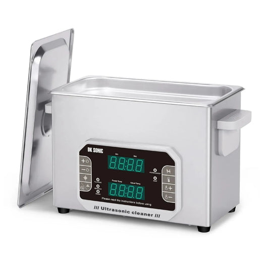 SONIC 4L vasca per pulizia a ultrasuoni, Pulitore, 4 L, 120 W, touch, timer, funzione riscaldante, per Occhiali