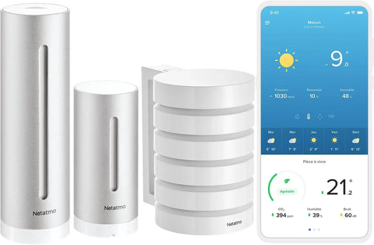 Stazione, sensore, stazione meteorologica wireless, esterno, Wi-Fi, senza fili, per la stazione meteo intelligente
