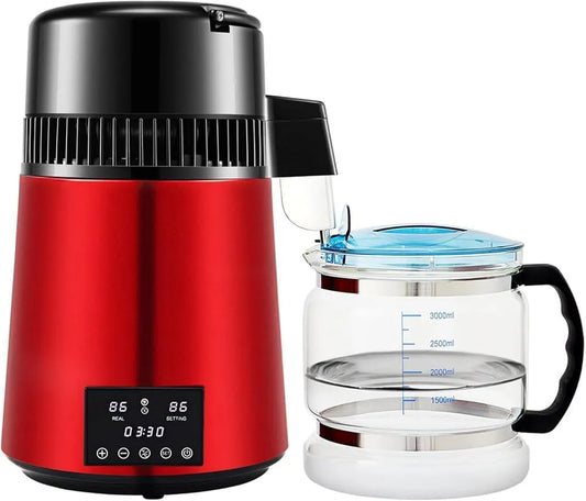 bottiglia, 3000 ml, touch, timer, acciaio inox, vetro, per acqua distillata