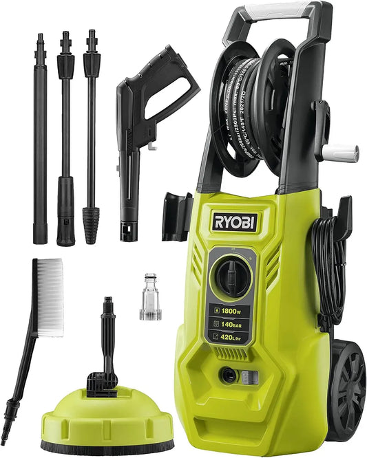 Idropulitrice RY140PWA, 1800 W, Tubo Steel Braided 6 m, 420 L/h