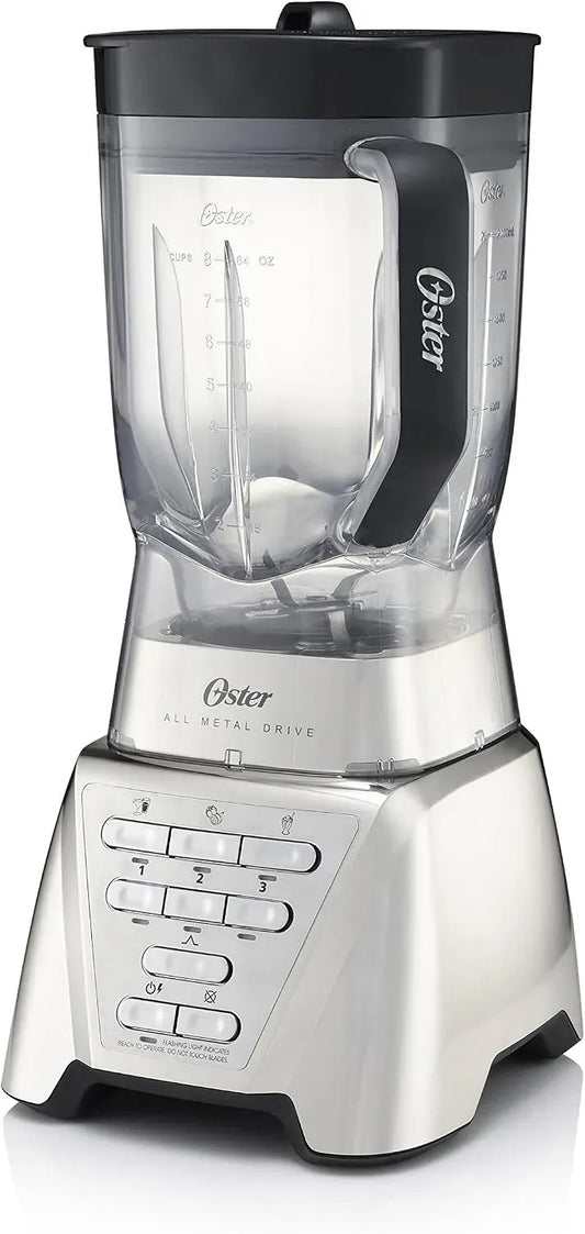 Frullatore, 1.9 L, 1100 W, acciaio inox, grigio, Lama 6 Punte in Acciaio Inossidabile, Bicchiere da 1, con Dosatore, BPA Free